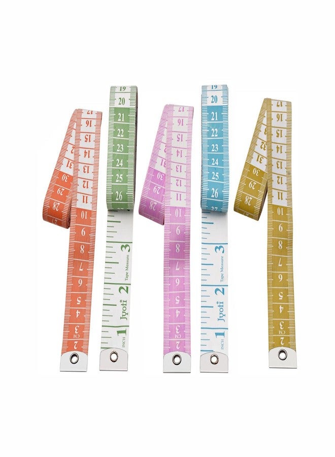 Jyoti 36712 Tape Measure for Body Measurement, Sewing Dressmaking Ruler, Durable Soft Flexible Inch Tape for Measurement, Length 60 Inches / 150cm - Width 13mm - Pack of 10 Pieces - Image 1